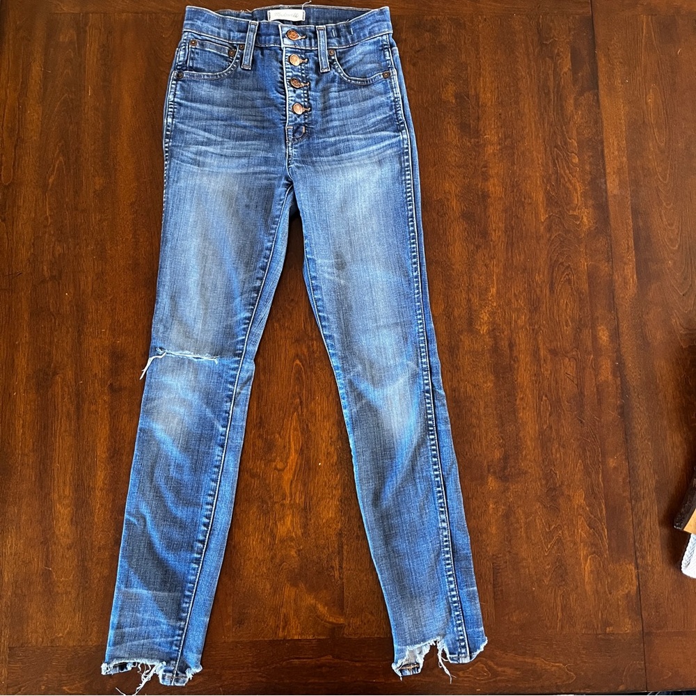 Madewell high rise skinny jeans 24